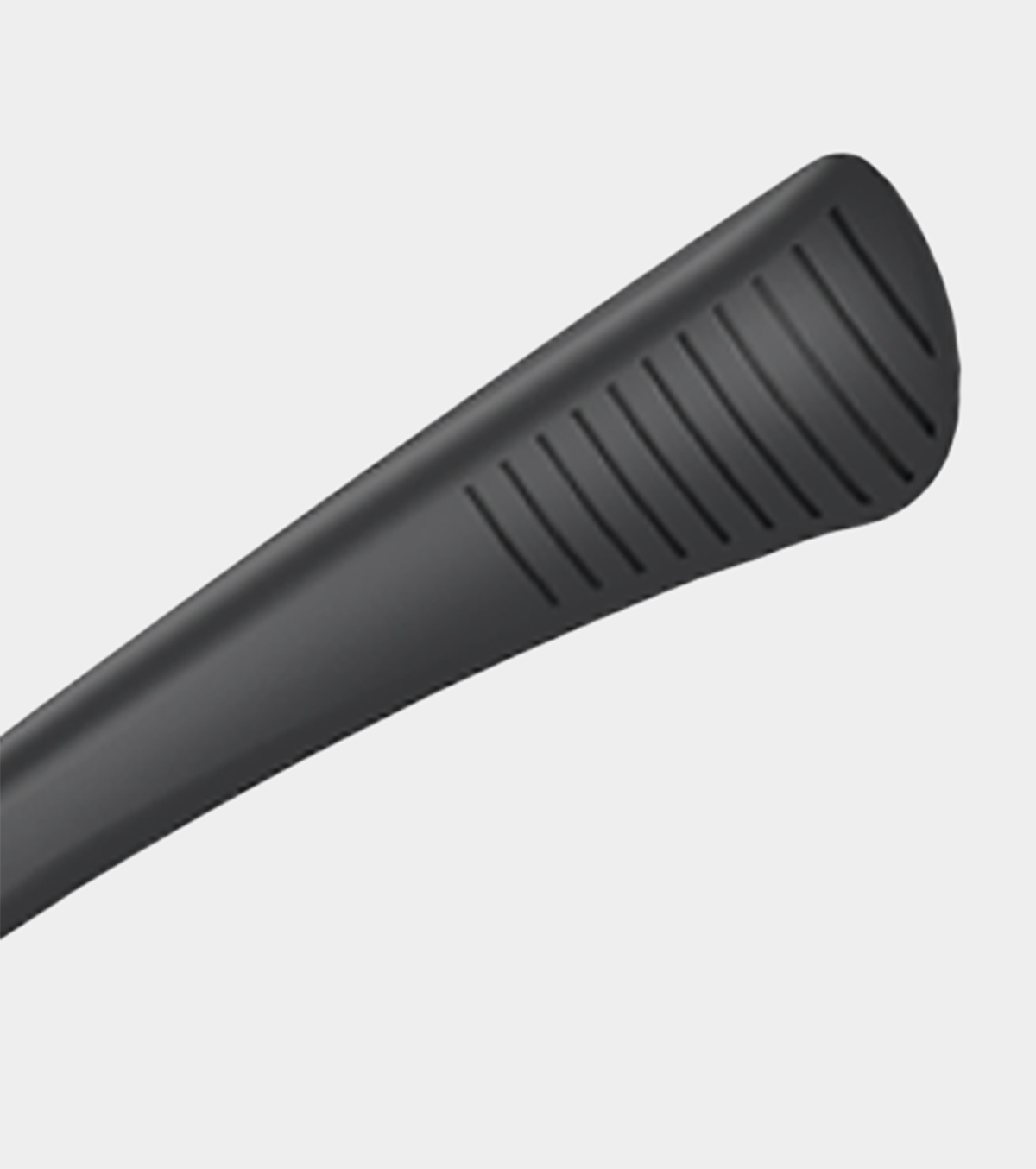 Skin-friendly silicone temple detail